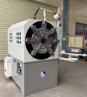 Máy lò xo CNC hiệu suất cao 0,3-2,5mm Đầu ra máy tính đa chức năng
