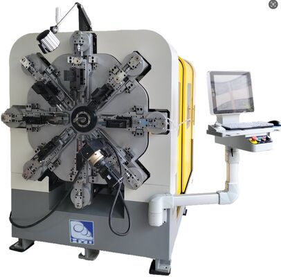 12-14 trục máy làm xuân CNC tự động, 1 đến 4mm máy cuộn xuân