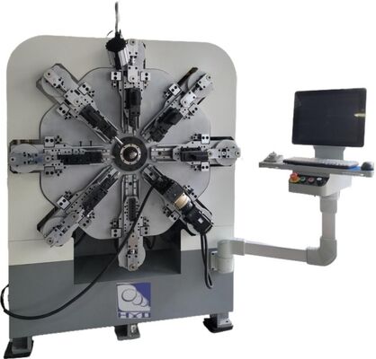 Máy uốn lò xo máy tính đa chức năng tự động 12 trục, thiết bị làm lò xo 1-4mm với thành phần động cơ lõi