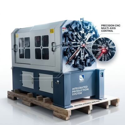 Máy lò xo CNC quay năm trục 1.0 - 4.0mm Hệ thống động cơ Nhật Bản