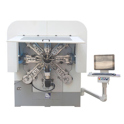 Máy cuộn lò xo CNC 14 trục không cam có dây quay cũ