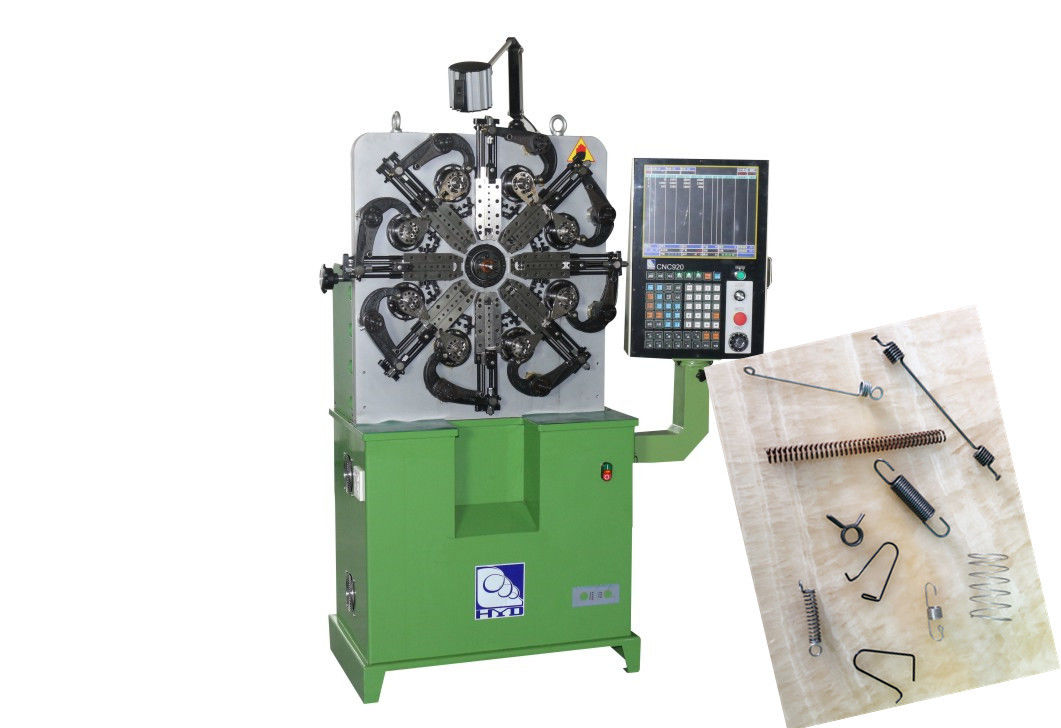 Đường kính dây 0,2 - 2,3mm Máy lò xo CNC Hệ thống 3-4 trục có độ chính xác cao