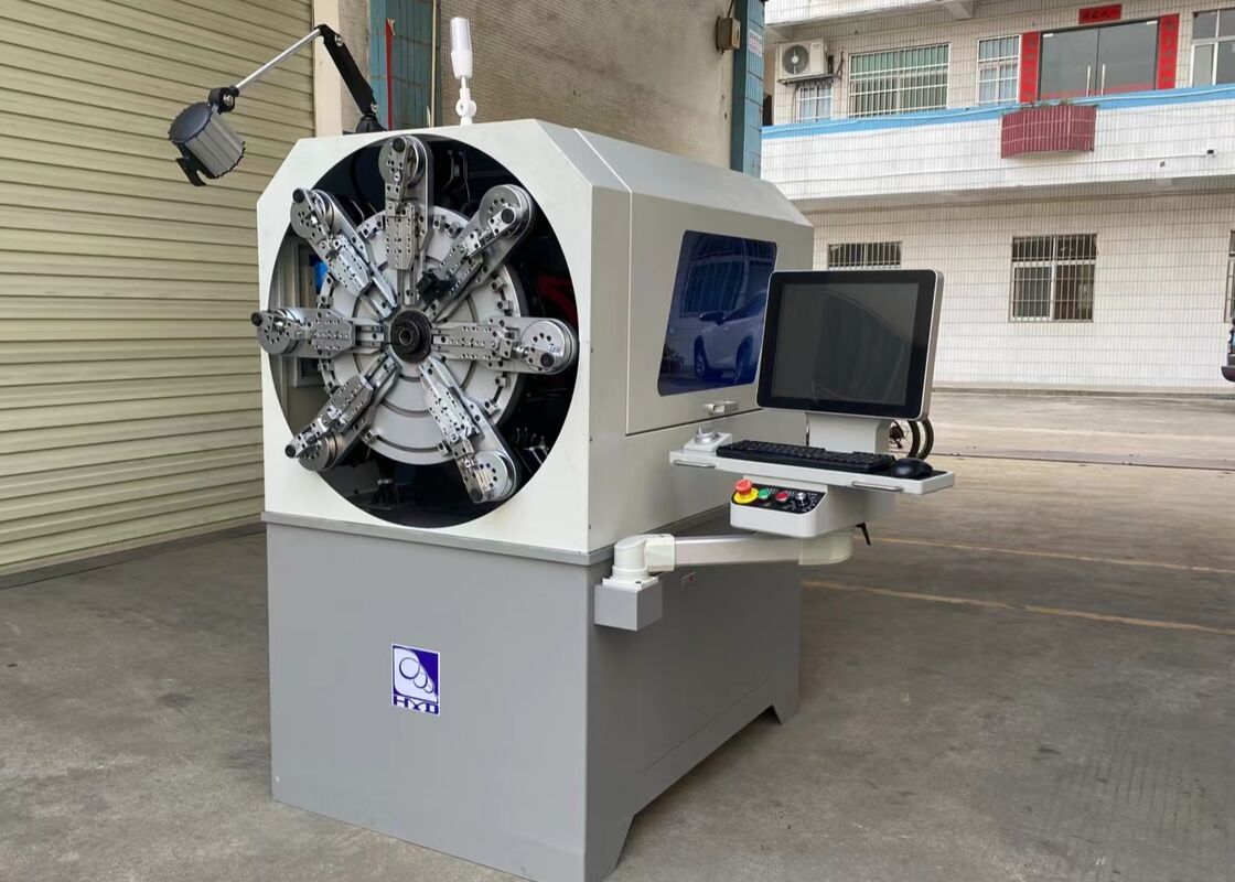 Máy lò xo CNC hiệu suất cao 0,3-2,5mm Đầu ra máy tính đa chức năng
