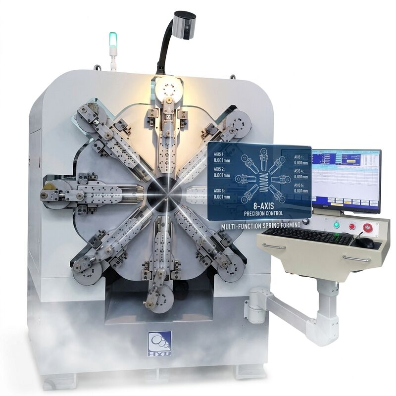 Mười hai trục Máy lò xo CNC Lò xo quay Đường kính dây 2,5mm Hệ thống