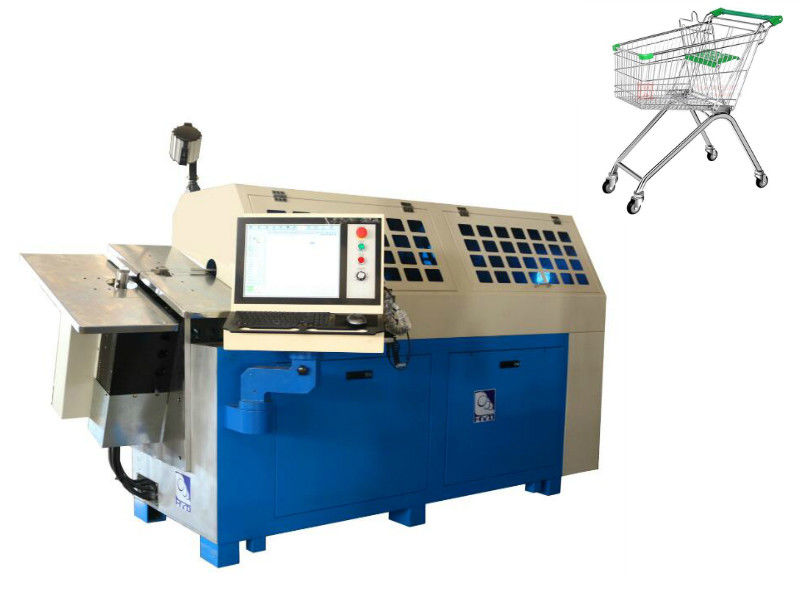 Máy uốn dây máy tính 10 trục định hình thép carbon thấp 2.0-6.0mm cho máy lò xo CNC
